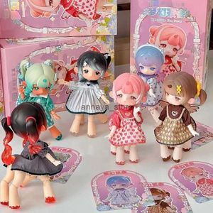 Figure di cartoni animati Penny Box Blind Box Dreamlike Tea Party Series 1/12 Bjd Anime Cartoon Model Doll Figurine Girl Action Figure Toy Kawaii Toy