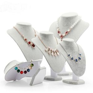 Mannequin Jewelry Display Velvet Show Bust Model Rack Pendant Holder Necklace Stand for Decorations Organizer for jewelry248o