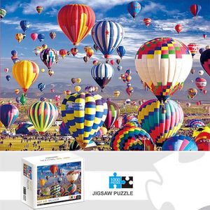 3D -pussel 1000 stycken Air Balloon Jigsaw Puzzle Home Decor Vuxna spel Familjen Fun Golv Utbildningsleksaker för barn 231219