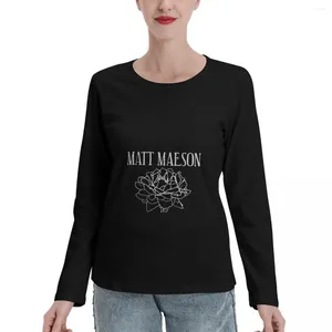 T-shirt da donna MaMaeson Rose T-shirt a maniche lunghe Top carini T-shirt vuota Abito da donna Grafica