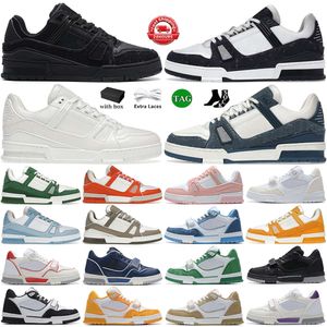 Designer di lusso Scarpe casual da donna per uomo Sneaker da allenamento in rilievo tripla bianca rosa blu cielo Abloh nero verde giallo denim sneakers basse da uomo scarpe da ginnastica da donna 01