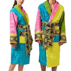 Designer women bathrobeMens Luxury classic cotton bathrobe men and women brand sleepwear kimono warm bath robes home wear unisex bathrobes one size z6