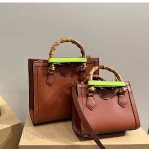 Diana Bamboo Tote Tote Torka Diana Bamboo Crossbody Bag Women Fashion torebka Najwyższa wysokiej jakości skórzana torba na ramię