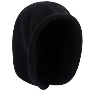 Kadın Kaşmir Tek Parçalı Şapka Eşarp Kaşmir Yün Karışımı Sıcak Yumuşak Örme Sarkık Skully Beanies Kap şapka Kaşmir Şal Şapka Hood