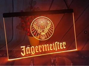 Artikel Neuheiten Artikel B182 Jägermeister Bier Bar Pub Club 3D-Schilder LED-Neonlichtschild Heimdekoration Kunsthandwerk 230625