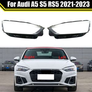 Крышка автомобильной фары для Audi A5 S5 RS5 2021 2022 2023, колпачки для фар, абажур, крышка для фар, чехлы для фар, стеклянный корпус объектива