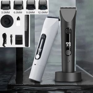 Hem högkvalitativ hårklippare trådlös skärtrimmer Barber Cutter Alloy Blade Trimer för män Electric Shaver 231220