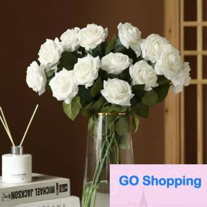 Großhandel Mode All-Match Artificial Rose Flowers Real Touch Rose Home Dekorationen für Hochzeitsfeier Geburtstag