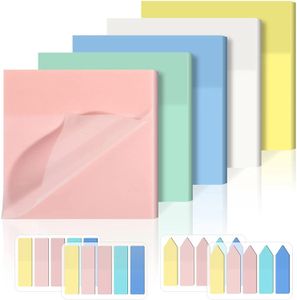 50 ark Transparent publicerade det Sticky Note -flikar Sidkuddar Placerar för att göra List Papeleria Journal School Stationery Office Supplies 231220