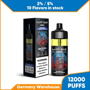 Penne a vaporizzazione originali usa e getta 12000 sbuffi kit di avviamento a sigaretta elettronica autentica quania design animale gusto grande 2% 5% a spirale in maglie preiedata da 16 ml capccity 12k