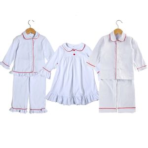 Vestiti del bambino del bambino Ragazzi Ragazze Pigiami di Natale Set Inverno Cotone Abbigliamento da vacanza Corrispondenza Famiglia Bambini Pigiama di Natale 231220