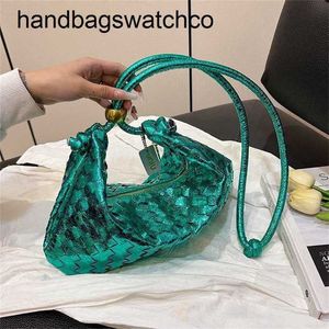 BottegVenets 7A Turns Bag Designer-Tasche aus gewebtem echtem Leder, geknotet, bonbonfarben, französische Tasche mit großem Fassungsvermögen, handgehalten für Pendler, Nischewwq60RHY1VT