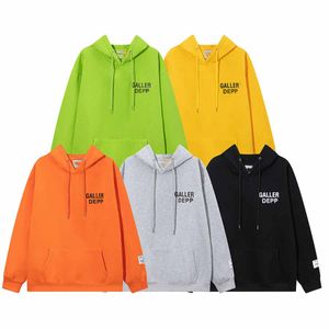 Tasarımcı Hoodie Sonbahar ve Kış Güzelliği Yüksek Sokak Erkekler ve Kadınlar Hip Hop Mektubu Baskılı Hoodie Sıradan Gevşek Trendi Parlak Renkler