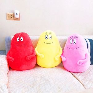 60cm barbapapa brinquedo de pelúcia grande macio dos desenhos animados anime travesseiros boneca bonito cama almofada lance travesseiro brinquedo crianças presente sofá 231220