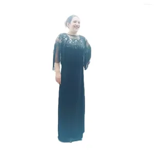 Roupas étnicas 2024 Africano Plus Size Vestidos para Mulheres Verão Elegante Lantejoulas Vermelho Azul Preto Longo Maxi Vestido Dashiki