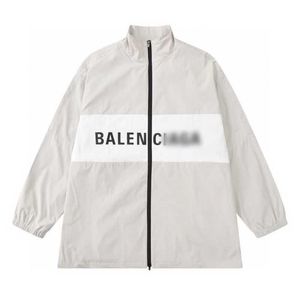 Mens Jacket Balanciigss coat blcg Nytt lapptäcksbrev Windbreaker Populära våren och höstens mångsidiga sprinter blixtlås