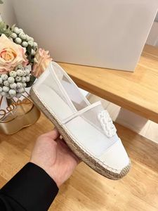 Handmade cotton linen women's formal shoes fashionable mesh lightweight leather canvas flat shoes runway show party leisure park dress shoes 35-41