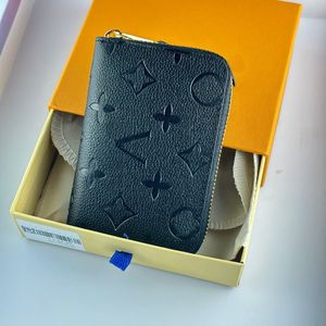 Nya designer plånböcker högkvalitativa plånböcker Korthållare Fashion Handbag Zippy Coin Purse Läder Kvinnor Mini Key Pocket Pocket dragkedja Plånbok med låda