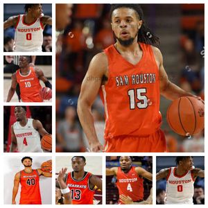 Customzied Sam Houston Bearkats Basketball Jersey Mens Women Youth All Songed Jaden Ray Davon Barnes Kian Scrogins Derrick Brown Lewis Rowe Kinglsey Ijeoma