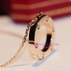 Tasarımcı mücevher premium gül altın moda kolye klasik ışık lüks yaka kolye basit zarif çift renksiz yüz hediyeler