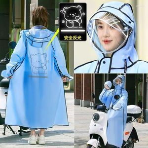 Raincoats Raincoat Electric Vehicle Women's Special Rainstorm Proof Full Body Cykling Senaste allt-i-ett-batteribil Poncho Rain