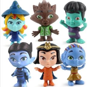 6st anime Cartoon Super Monsters PVC Action Figur Miniature Model Toys Collectible Model Toys in OPP Bag