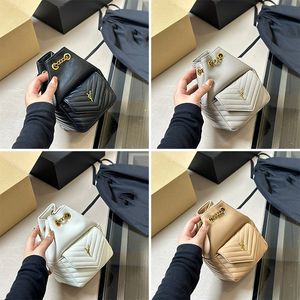 Luxurys Designer Yüksek Kaliteli Mini Zincirler Kova Crossbody Çanta Sürgülü Zincir Crossbody Strap Boyutları 13*18cm