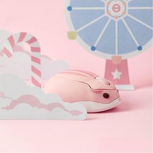 Mice Computer Girl Mouse Cute Wireless Hamster Creative Professional Gaming Fashion For Laptop1 Drop Delivery Computers Networking K Dh8Ms