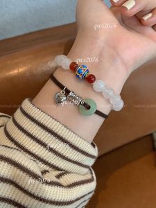 Designer-Armband mit Schnalle, Kristallperlen, herzförmig, mit Geschenkschmuck für Damen
