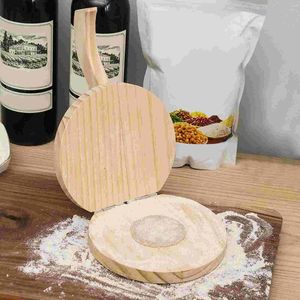 Baking Tools Dumpling Maker Presser For Wrapper Roti Skin Pressing Device Manual Mold Wooden