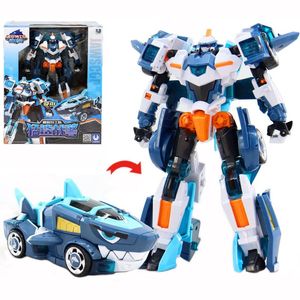 Transformation Toys Robots High Quality Two Mode Mini Force Wild Power Transformation Robot Toys Action Figures Miniforce X Deformation Lion/Shark Car Toy 231219