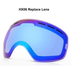 Lentes especiais para óculos de esqui hx06, óculos antiembaçante, acessório para snowboard, substituição de lente 231220