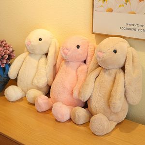 Bunny peluche giocattolo da 35 cm cartone animato morbido coniglio lungo coniglio ripieno di peluche di peluche compleanno regali di pasquale di San Valentino per bambini adulti