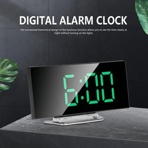 Snooze -funktion Digital väckarklocka för sovrummet Bedside Led Square Single Face Desktop Digital klocka för rum Bordklocka 231220