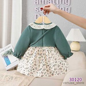 Girl's Dresses Spring Autumn Baby Girls Sweet Lace Princess Dress Children Kids Infants Flower Long Sleeve Dresses Baby Girls Cloths