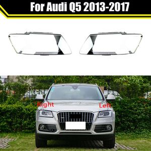 Auto Testa Della Lampada Della Luce per Audi Q5 2013 ~ 2017 Auto Faro Anteriore Copriobiettivo Paralume In Vetro Coprilampada Caps faro Borsette