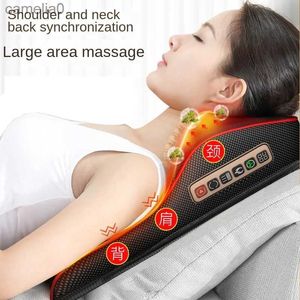 Elektrische Massagegeräte Auto nach Hause Massagekissen Kissen Nacken Lendenwirbelsäule Multifunktions-Ganzkörper-Elektro-Schulter-Halswirbelsäulen-MassageL231220