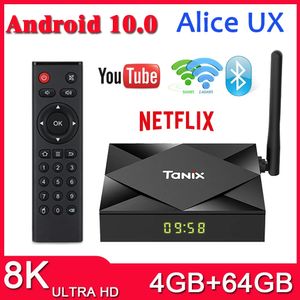 TANIX TX6S TV Box Android 10.0 H616 4GB 64GB 2.4G 5G WIFI BT SET TOP BOX