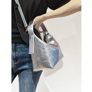 Abendbeutel Modedesigner echtes Ledergriff Handtaschen für Frauen für Frauen mit silbriger Luxus -Handtasche von Top -Qualität