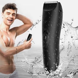 Kroppshårtrimmer för män trådlösa ljumsken Pubic Ball Shaver Clipper Privat del Groomer Waterproof Intimate Area Hygiene Razor 231220