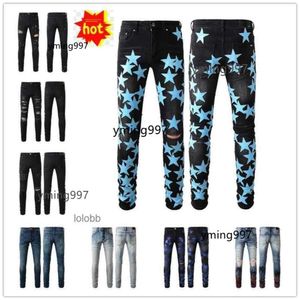 COOLGUY 2024 New Arrivals Man amari amirl amirlies am Jean amis imiri amiiri Mens Biker Luxury Designer Denim Jeans Pants Holes Trousers Clothing IEU6