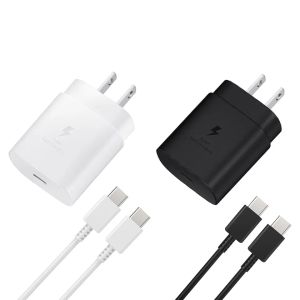 Ładowarka Super Szybka ładunek dla Samsung S21 S20 5G 25W USB Typ Pd PP PP Szybkie ładowanie UE dla Galaxy Note 20 Ultra S10 ZZ