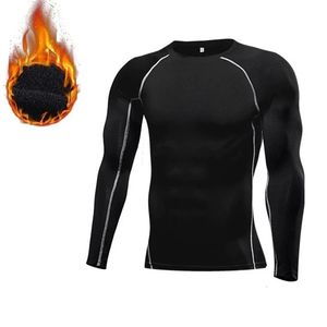 Men's Thermal Underwear Men Undershirts Thermal Underwear Thin Fleece Elastic Compression Fitness For Winter Sprots Wear 231220