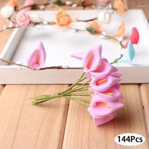 Flores decorativas simuladas mini cartão de espuma puxar buquê de flores artesanal decoração de casamento diy grinalda caixa de presente clip art