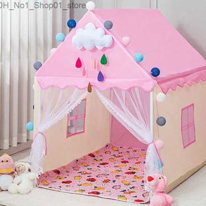 Tende giocattolo tenda per bambini da gioco indoor house piccolo sogno sogno castello principessa casa addormentarsi giocattoli regalo di compleanno regalo per teepee kids q231220