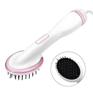 Electric hair comb 2 in 1 multi functional tourmaline ceramic dryer dry and wet 10 section adjustment anion straight 231220