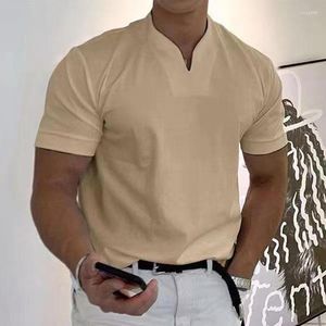 Herren-T-Shirts, kurzärmeliges T-Shirt, lockere Größe, Kragen, Übergröße