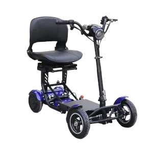 Scooter de mobilidade dobrável de 10 polegadas Novo estilo 36v500w Motor duplo Scooter elétrico de 4 rodas para o Big Breast Brest Removable Removível