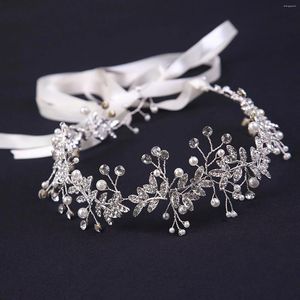 Hårklipp kristall hårband fancy smycken kvinnor bröllopstillbehör med hänge huvudbonader glitter strassprydnadsdekor