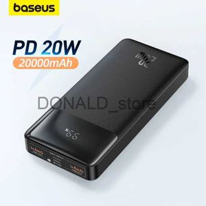 Bancos de energia para telefone celular Baseus Power Bank 20000mAh Carregador de telefone móvel 30000mAh Bateria externa portátil Powerbank Carga rápida para iPhone 14 Xiaomi J231220